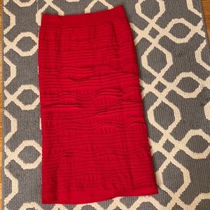 Red Pencil Skirt